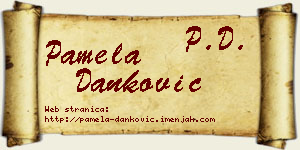 Pamela Danković vizit kartica